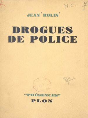 cover image of Drogues de police
